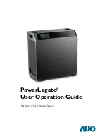 AUO PowerLegato User'S Operation Manual предпросмотр