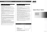 Предварительный просмотр 1 страницы AUO SH55FNN01.0 Quick Start Manual