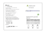 Aura Light Aura LED Opti T5 LL HE/HO AC Installation Instructions preview