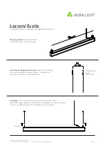 Aura Light Lezzon Installation Manual предпросмотр