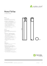 Aura Light Noral Tellus Installation Manual предпросмотр