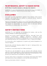 Preview for 8 page of Aura Medical aurawellness MG40 User Manual