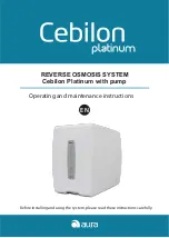 Aura Cebilon Platinum Operating And Maintenance Instructions Manual preview