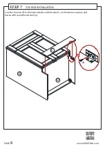 Предварительный просмотр 8 страницы AURAFINA V2421 Assembly Manual