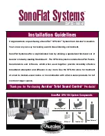 Auralex Acoustics SonoFlat System SFS-184 Installation Manuallines preview