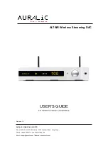 Auralic ALTAIR User Manual preview