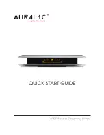 Предварительный просмотр 1 страницы Auralic Aries Quick Start Manual