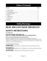 Preview for 2 page of AuraMist AM12MF18-1 Owner'S Manual