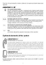 Предварительный просмотр 2 страницы AURATON T-1 RT Owner'S Manual