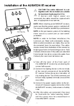 Предварительный просмотр 5 страницы AURATON T-1 RT Owner'S Manual