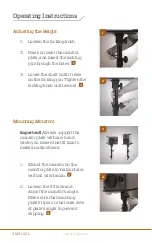 Preview for 5 page of auray Clamp-On Desktop Studio Monitor Stand Owner'S Manual