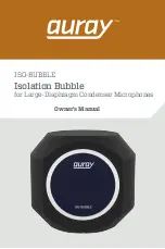 Предварительный просмотр 1 страницы auray ISO-BUBBLE Owner'S Manual