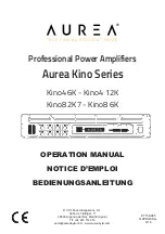 Aurea Kino Series Operation Manual предпросмотр