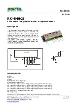 AUREL RX-4MHCS User Manual предпросмотр