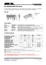 Предварительный просмотр 1 страницы AUREL RX-8L50SA70SF Instruction Manual