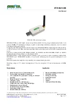 AUREL XTR-8LR-USB User Manual предпросмотр