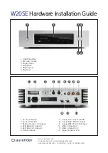 Предварительный просмотр 1 страницы Aurender W20SE Hardware Installation Manual