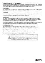 Preview for 2 page of AURES TMC 7000 Quick Start Up Manual