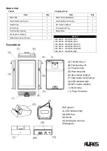 Предварительный просмотр 3 страницы AURES TMC 7000 Quick Start Up Manual