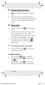 Preview for 8 page of Auriol 101166-14- 07 Operation And Safety Notes