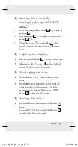 Preview for 11 page of Auriol 101166-14- 07 Operation And Safety Notes