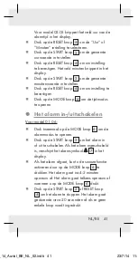 Preview for 41 page of Auriol 101166-14- 07 Operation And Safety Notes