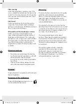 Preview for 5 page of Auriol 101365 Operation And Safety Notes