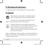 Preview for 10 page of Auriol 101503 Operation And Safety Notes