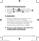 Preview for 21 page of Auriol 101503 Operation And Safety Notes