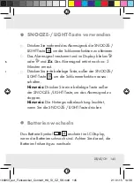 Предварительный просмотр 145 страницы Auriol 104853-14-01 Operation And Safety Notes