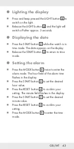 Preview for 43 page of Auriol 270525 Operation And Safety Notes