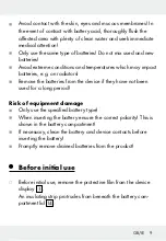 Preview for 9 page of Auriol 270543 Operation And Safety Notes