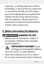 Preview for 9 page of Auriol 277483 Operation And Safety Notes