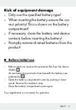 Preview for 11 page of Auriol 277483 Operation And Safety Notes