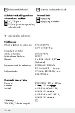 Preview for 34 page of Auriol 283582 Operation And Safety Notes