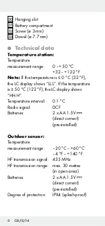 Предварительный просмотр 8 страницы Auriol 284995 Operation And Safety Notes