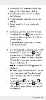 Предварительный просмотр 19 страницы Auriol 284995 Operation And Safety Notes