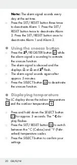 Предварительный просмотр 20 страницы Auriol 284995 Operation And Safety Notes