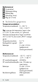 Предварительный просмотр 78 страницы Auriol 284995 Operation And Safety Notes