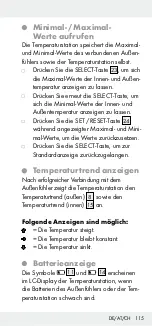 Предварительный просмотр 115 страницы Auriol 284995 Operation And Safety Notes