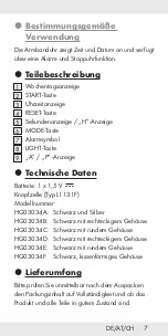 Preview for 8 page of Auriol 290882 Operation And Safety Notes