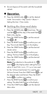 Preview for 26 page of Auriol 290882 Operation And Safety Notes