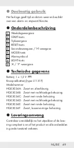 Preview for 50 page of Auriol 290882 Operation And Safety Notes