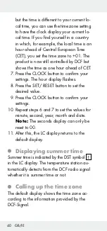 Preview for 40 page of Auriol 291528 Operation And Safety Notes