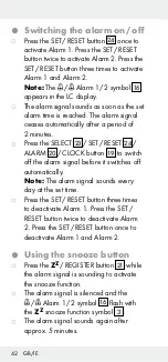 Preview for 42 page of Auriol 291528 Operation And Safety Notes