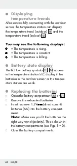 Preview for 44 page of Auriol 291528 Operation And Safety Notes