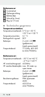 Preview for 78 page of Auriol 291528 Operation And Safety Notes