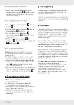 Preview for 11 page of Auriol 298137 Operation And Safety Notes