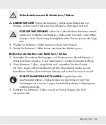 Предварительный просмотр 53 страницы Auriol 303355 Operation And Safety Notes