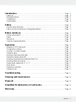 Preview for 5 page of Auriol 311178 Operation And Safety Notes